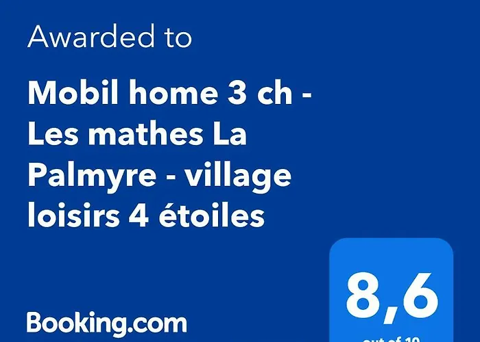 La Palmyre - - Mobil 3 Ch Luxueux De 40m2 - Grand Emplacement Dans Village Loisirs 4 Etoiles - 